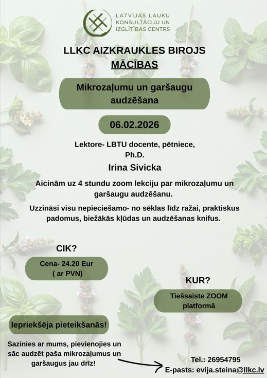 Mikrozaļumi un garšaugi